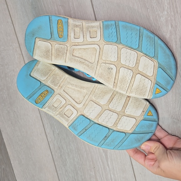 Keen Women Uneek Anatomical Footbed Blue Sandals Outdoor Shoes Sz 7.5 - Picture 11 of 12